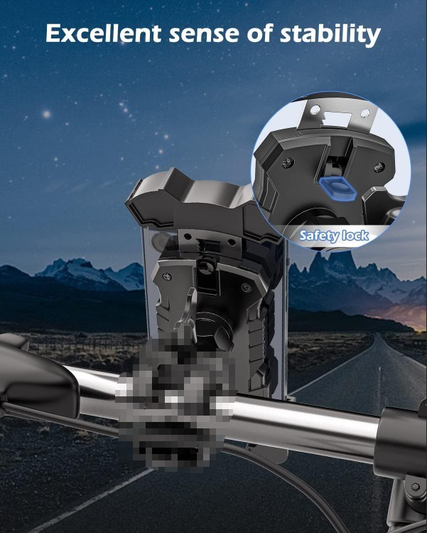 360° Motorcycle Bike Bicycle Phone Holder Handlebar Mount GPS MTB Silicone