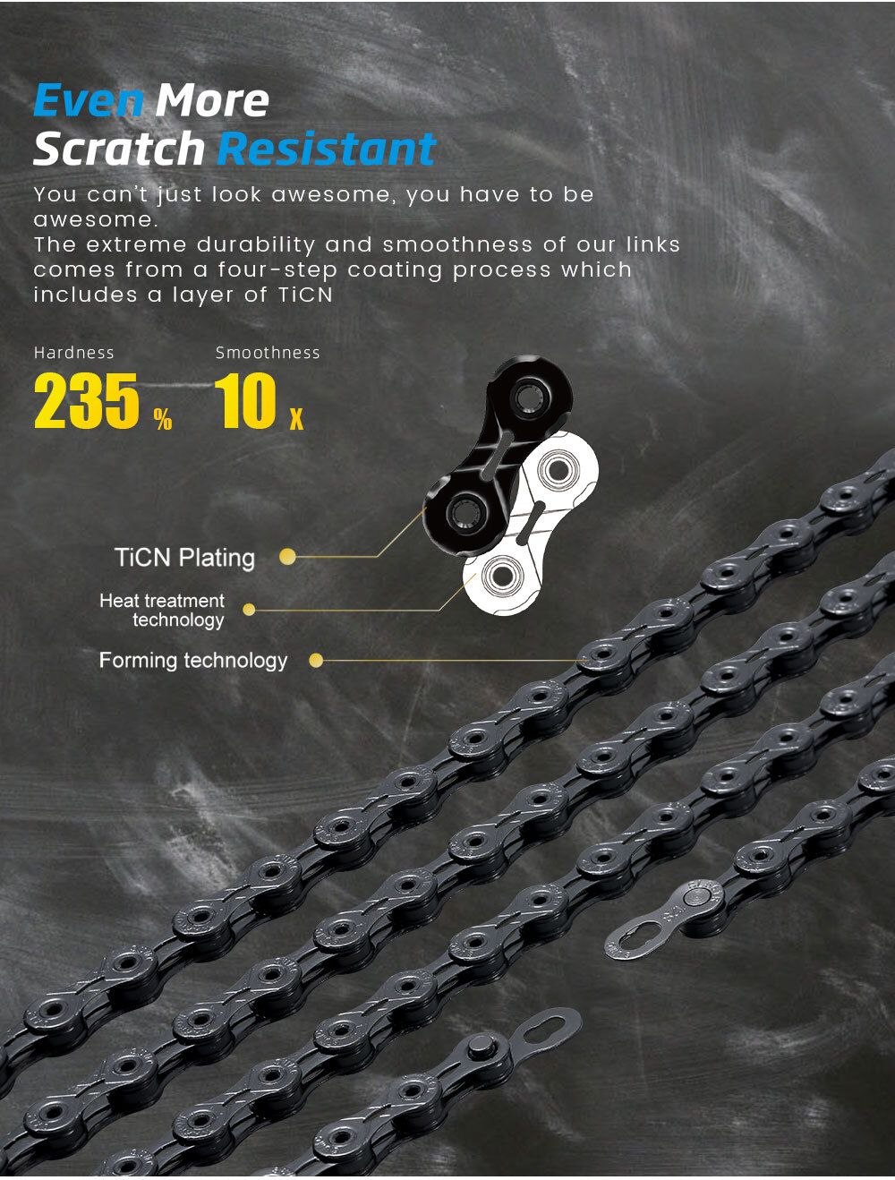 12s Bicycle Chain Diamond Like Coating 12 Speed Mountain Cycling Road Bike Chain