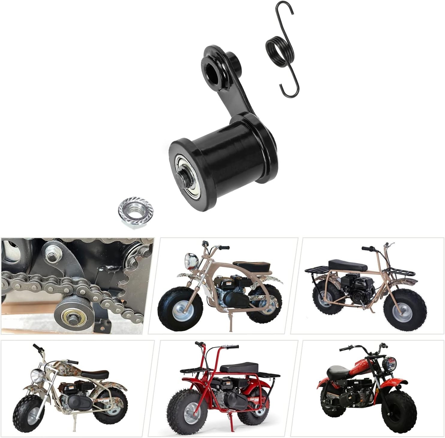 Chain Tensioner for Mini Bikes ATV Compatible with Coleman Trail 200 MB200 Ba…