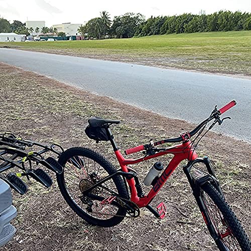 Mountain Bike Grips,Double Lock on Locking Bicycle Handlebar Grips for Black