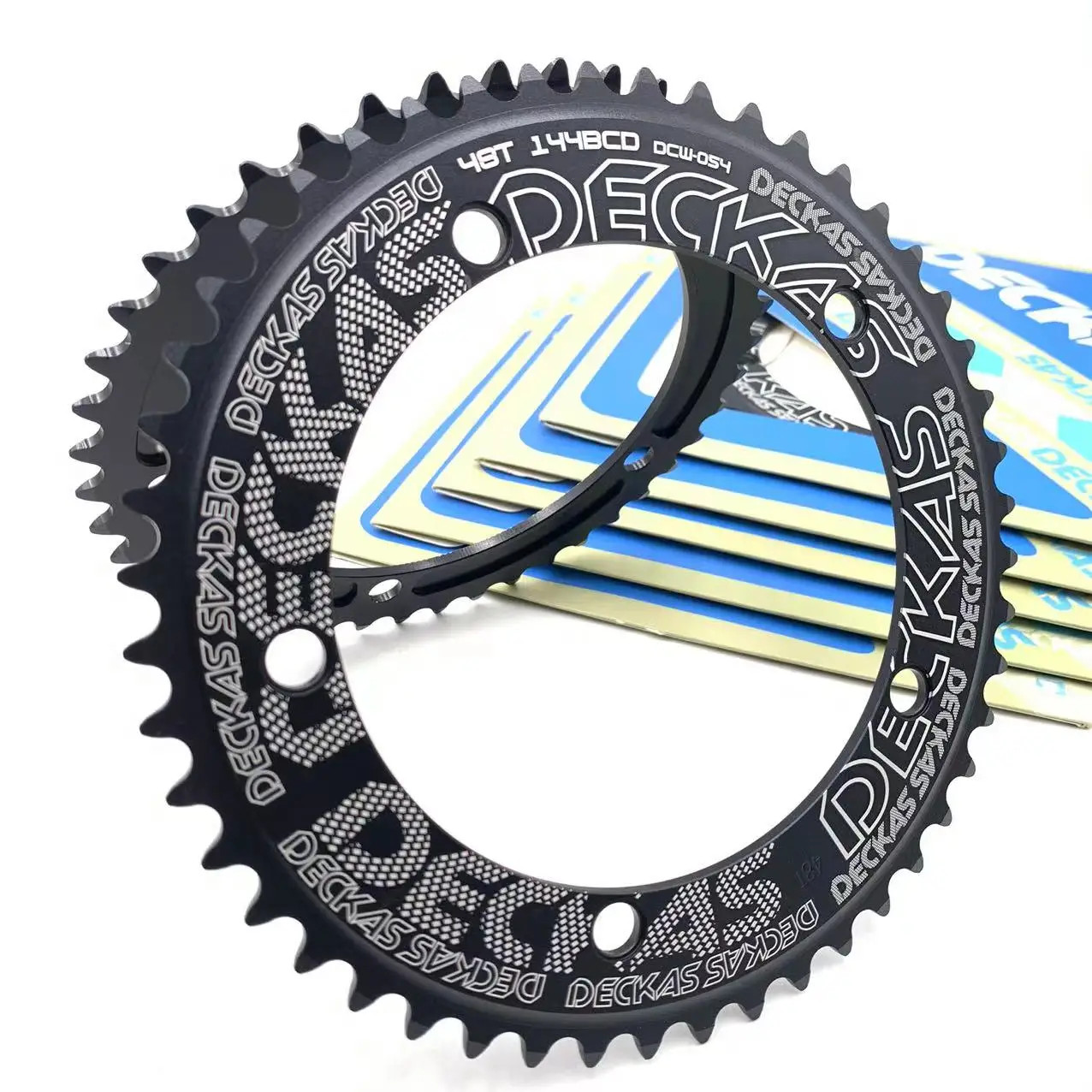 Deckas 144BCD Fixed Gear Fixie round Chain Ring Track Bike 44T-58T Tooth 144 Bcd