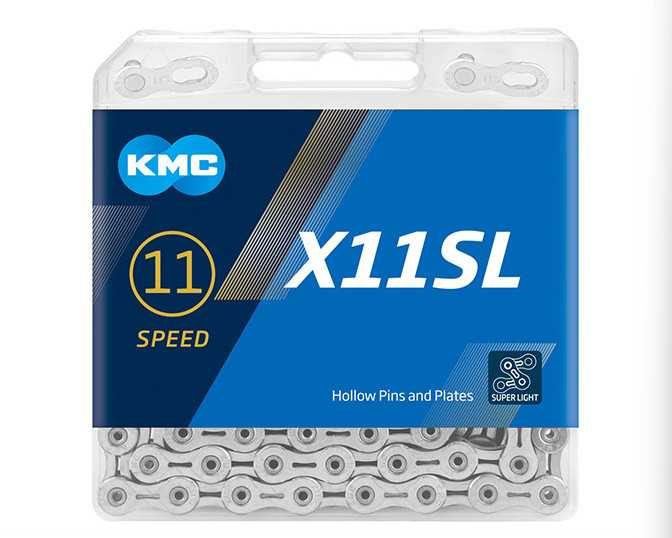 KMC 11 Speed X11SL Silver Super Light MTB Bicycle Road E-Bike Chains 118 Link