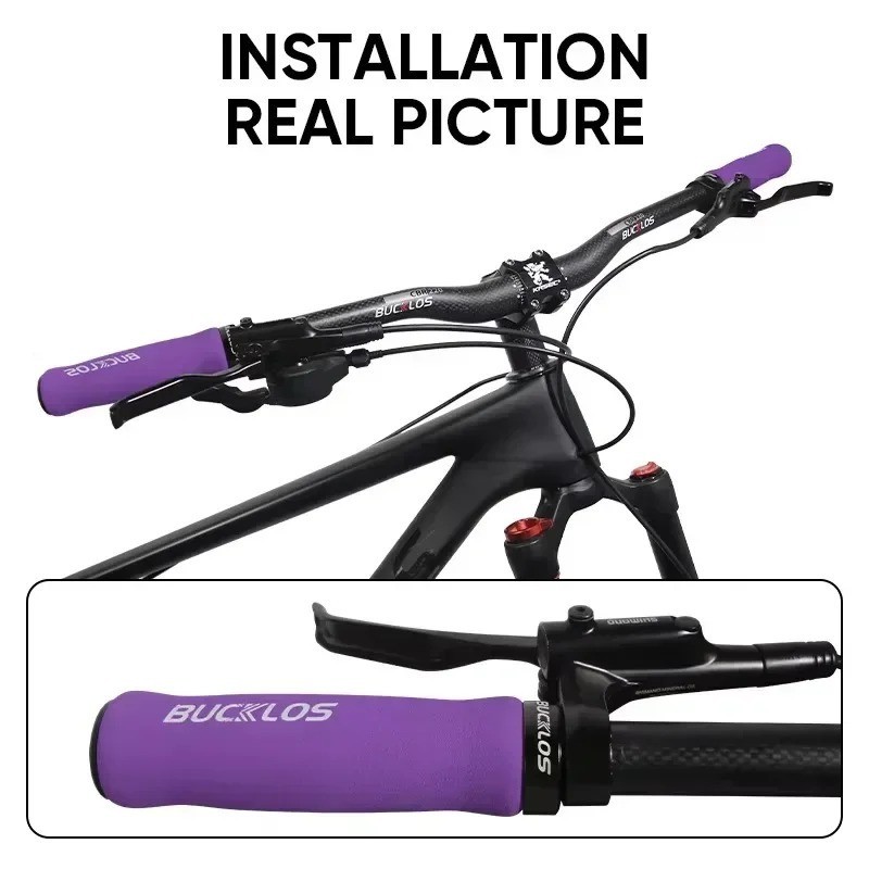 MTB Bicycle Handlebar Grips Rubber Anti-Slip Lock-On BMX Mountain Bike Covers