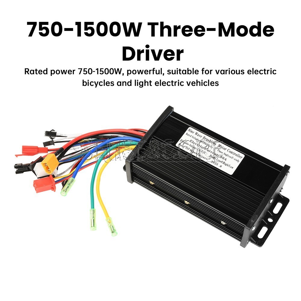 36V48V64V 30A Sine Wave Brushless Motor Controller 750-1500W Driver S866 LCD