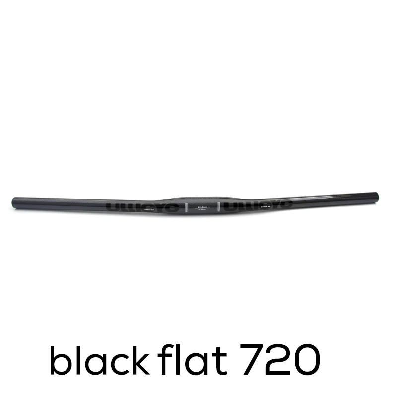 Carbon Fiber Mountain Flat Riser Bar 31.8mm Stem Clamp Bicycle Handlebar