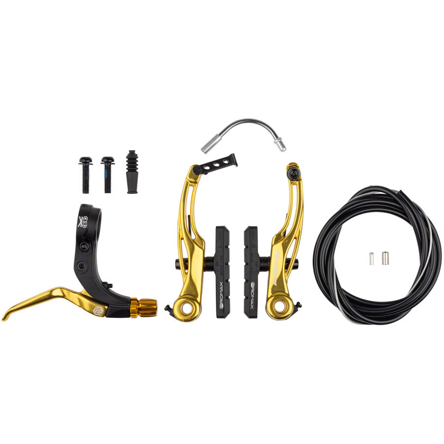 PROMAX BMX P-1/CLICK V-POINT Pull BRAKE KIT 108mm GOLD V BRAKE