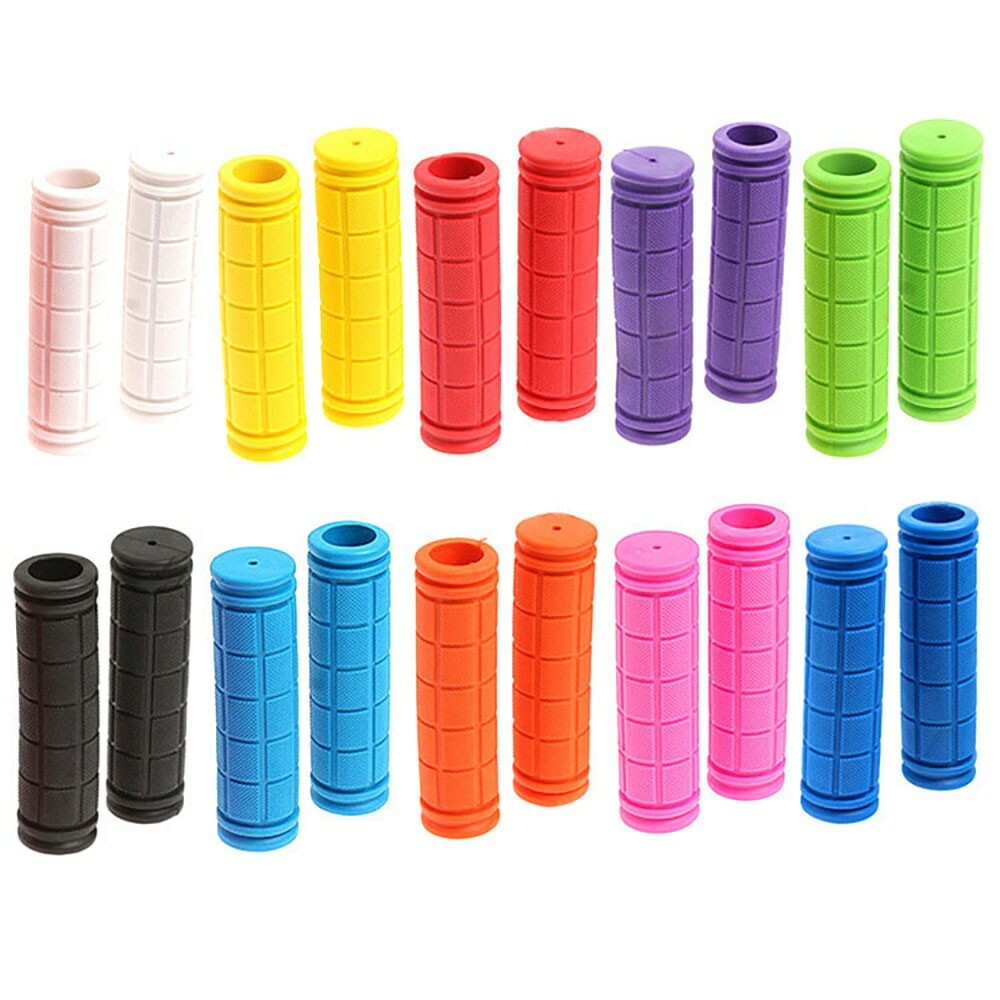 1 pair Bike Grips Handlebar Cover Mountain Foldable Non-Slip Rubber Scooters MTB