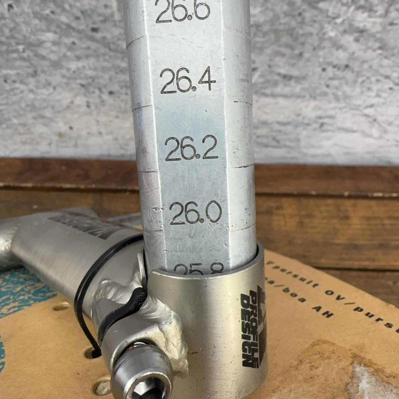 Vintage Profile Design Pursuit Tri OV Stem NOS 110 26 Clamp 22.2 1in Quill Road
