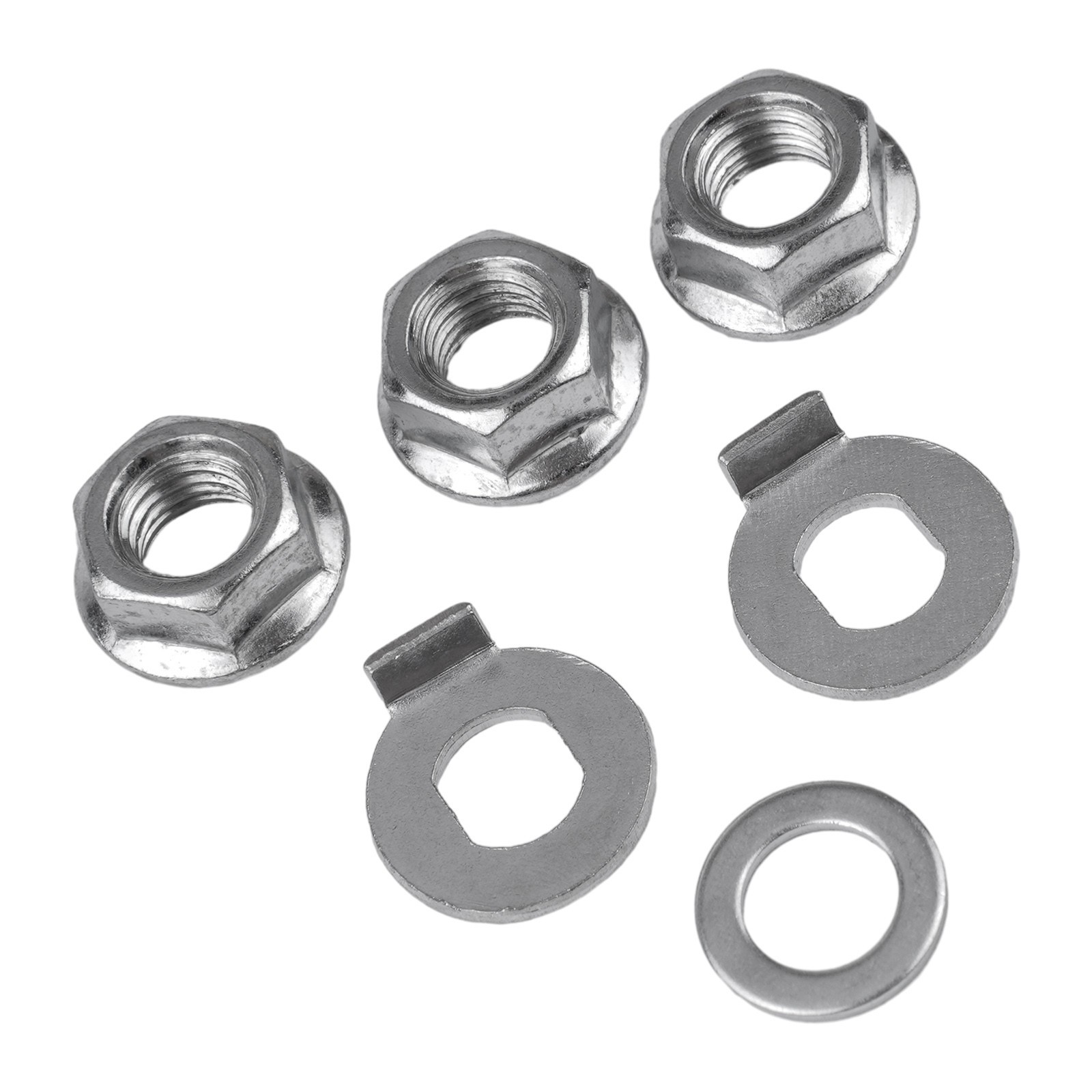 1 Set Nuts Ebike Nut For Bicycle Replacement For E-bike For Scooter Silver