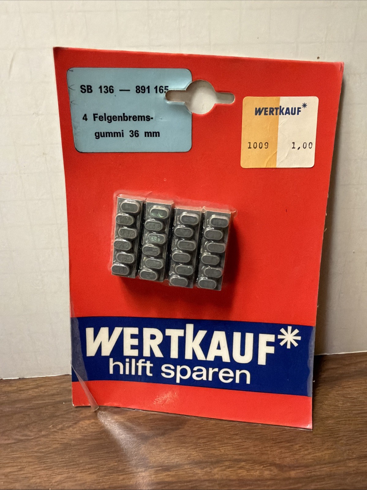 Vintage Weinmann Brev Wertkauf 36mm Replacement Pad Inserts Germany NOS