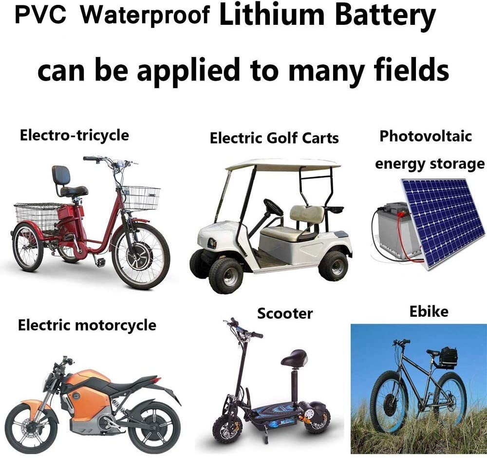 48V 52V 60V 72V 40Ah Li-Ion Ebike Battery for 0-5000W Motor E-Scooter Waterproof