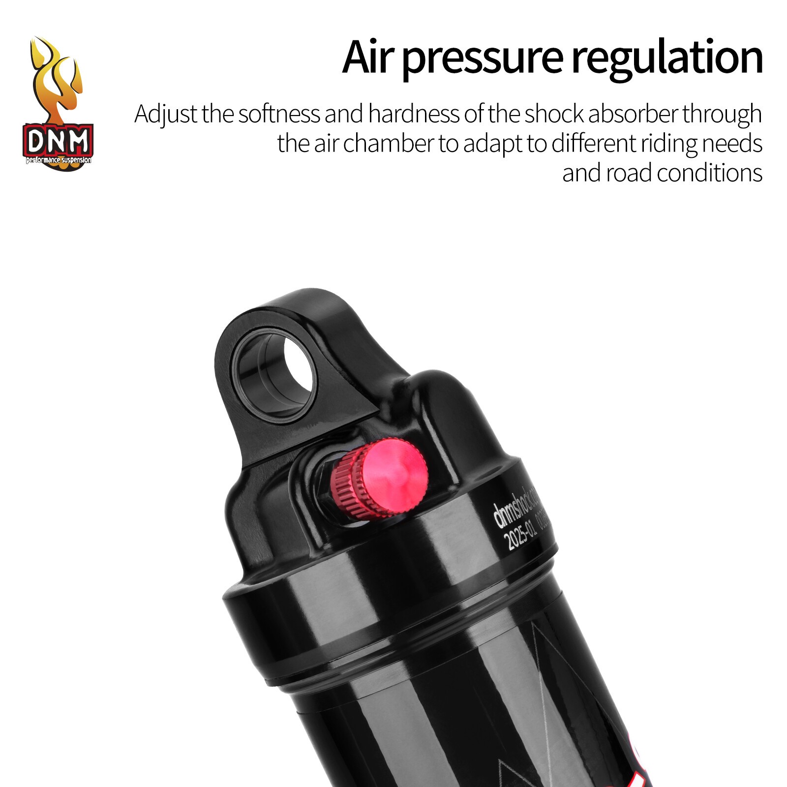 DNM Bike Air Shock Suspension XC/City/E-Bike Bicycle Rear Shock 165/190/210mm