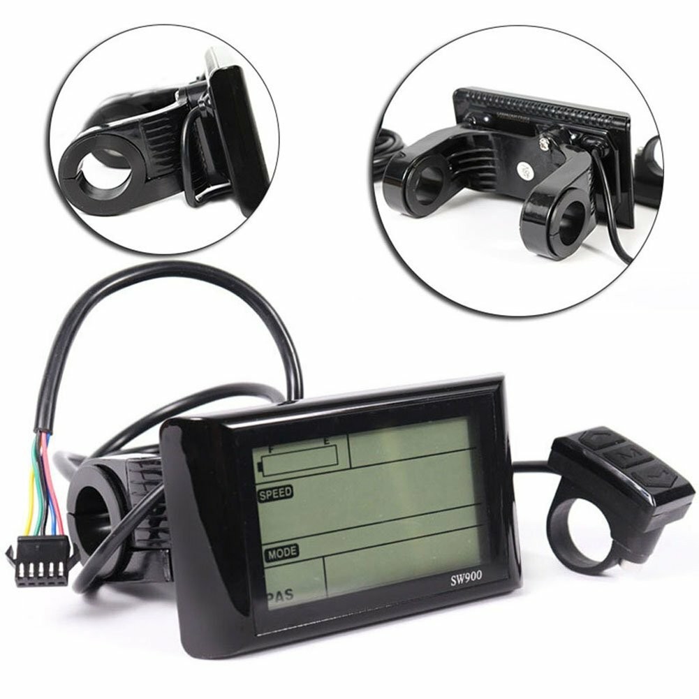 SW900 LCD Display for E-Bike – Compatible with 24V 36V 48V Electric Bicycle SUK