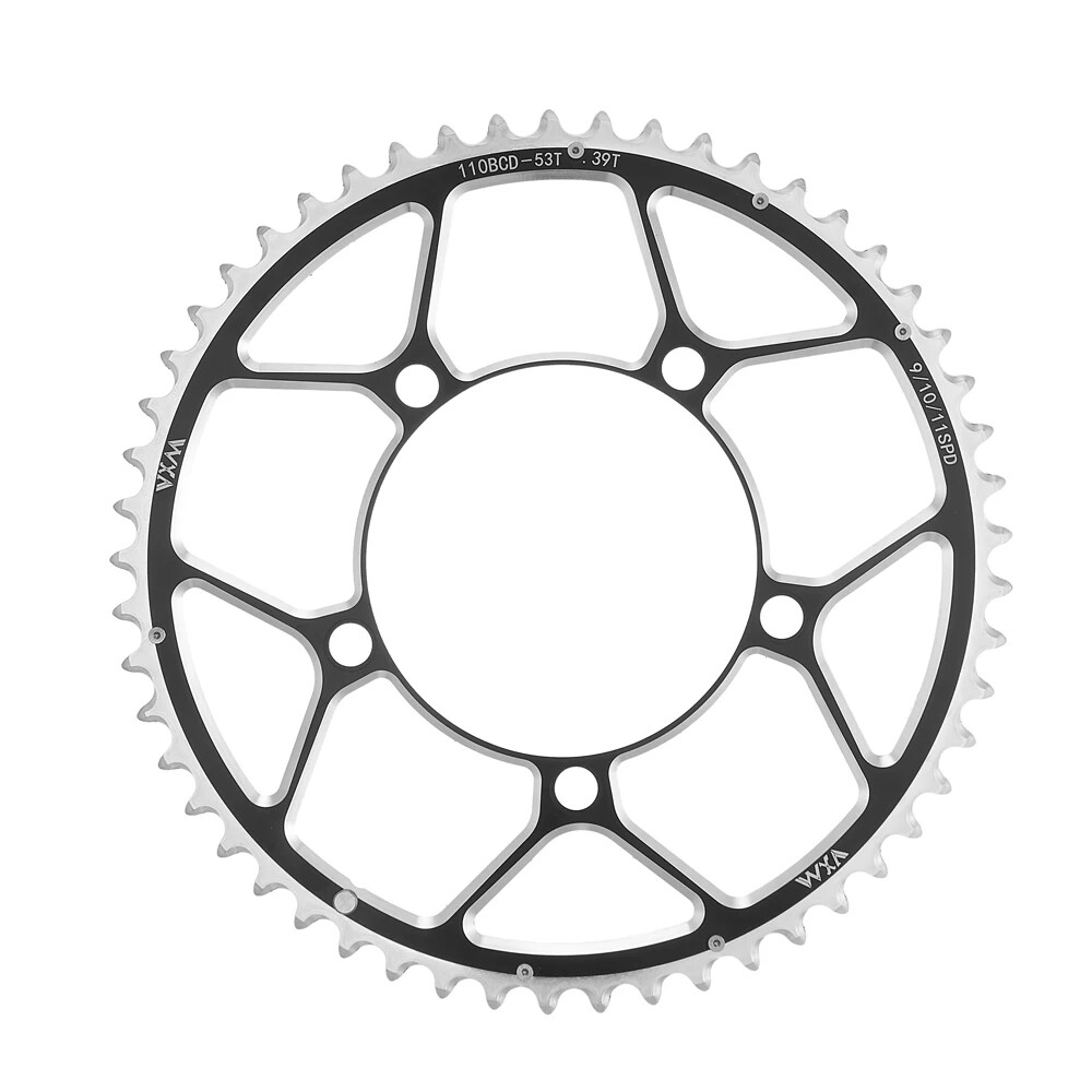 Folding Bike Double Chainring 110BCD 34T 50T 36T 52T 39T 53T Road Bike Crankset