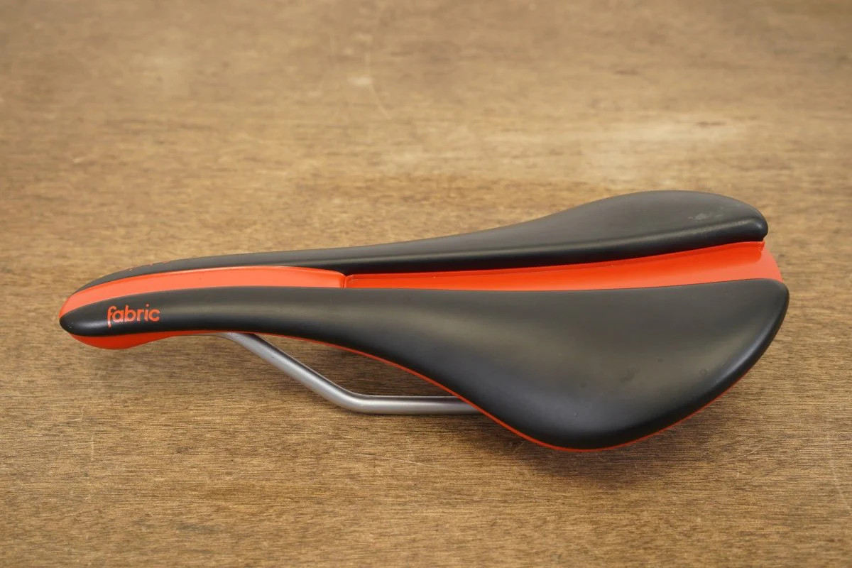 132mm (Shallow) Fabric Line Sport Steel Rail Road Saddle 244g