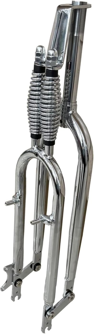 CDHPOWER 26″ Springer Fork 1″ Threaded Bicycle Fork Dual Spring Classical Fork
