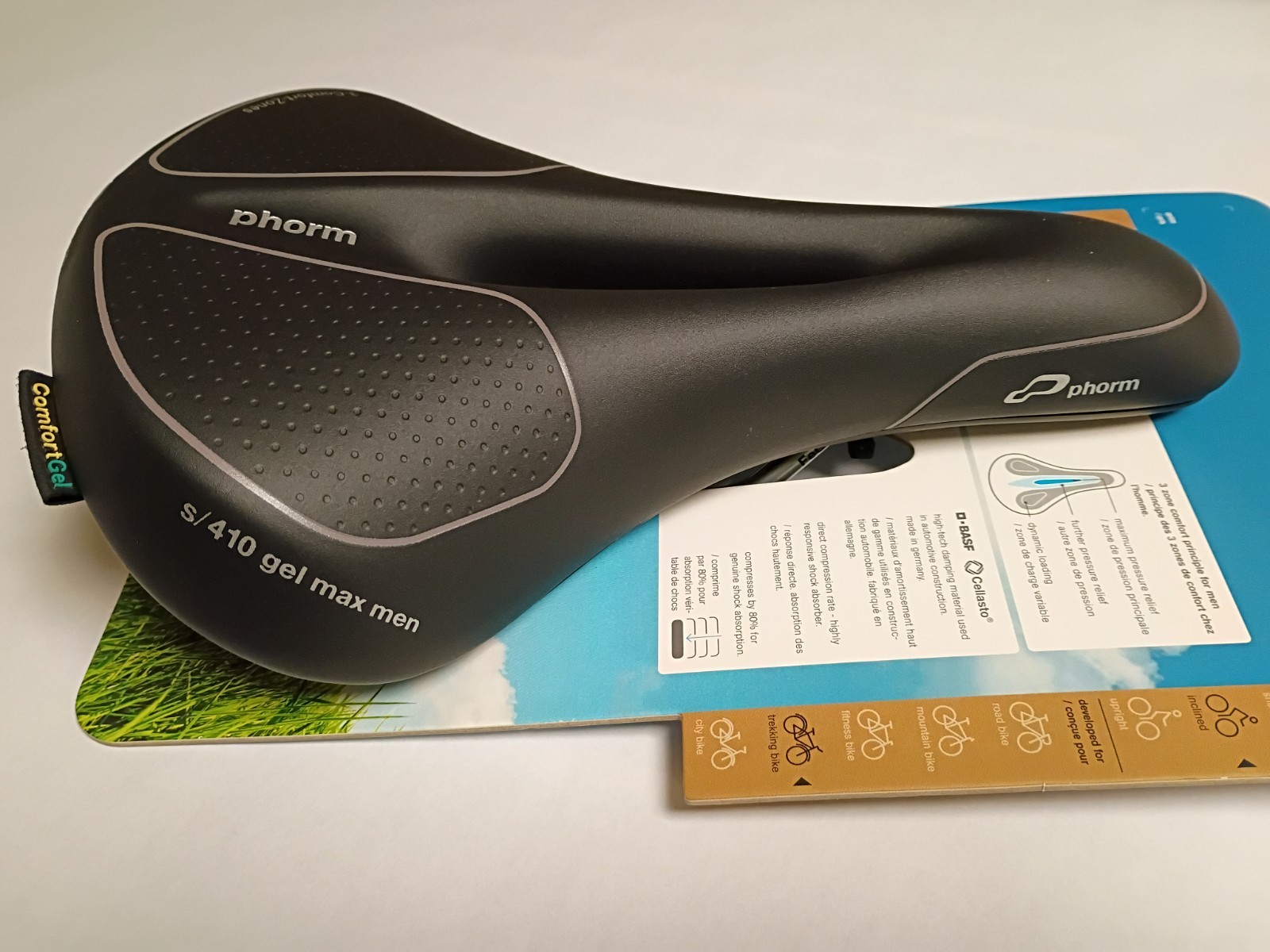 Phorm S/410 Gel Max Mens Bicycle Saddle