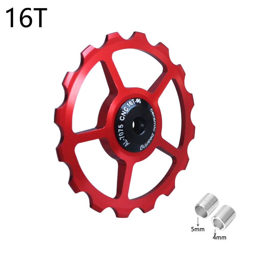 1x 17T Wheel MTB Ceramic Bearing Pulley Replacement Rear Derailleur New