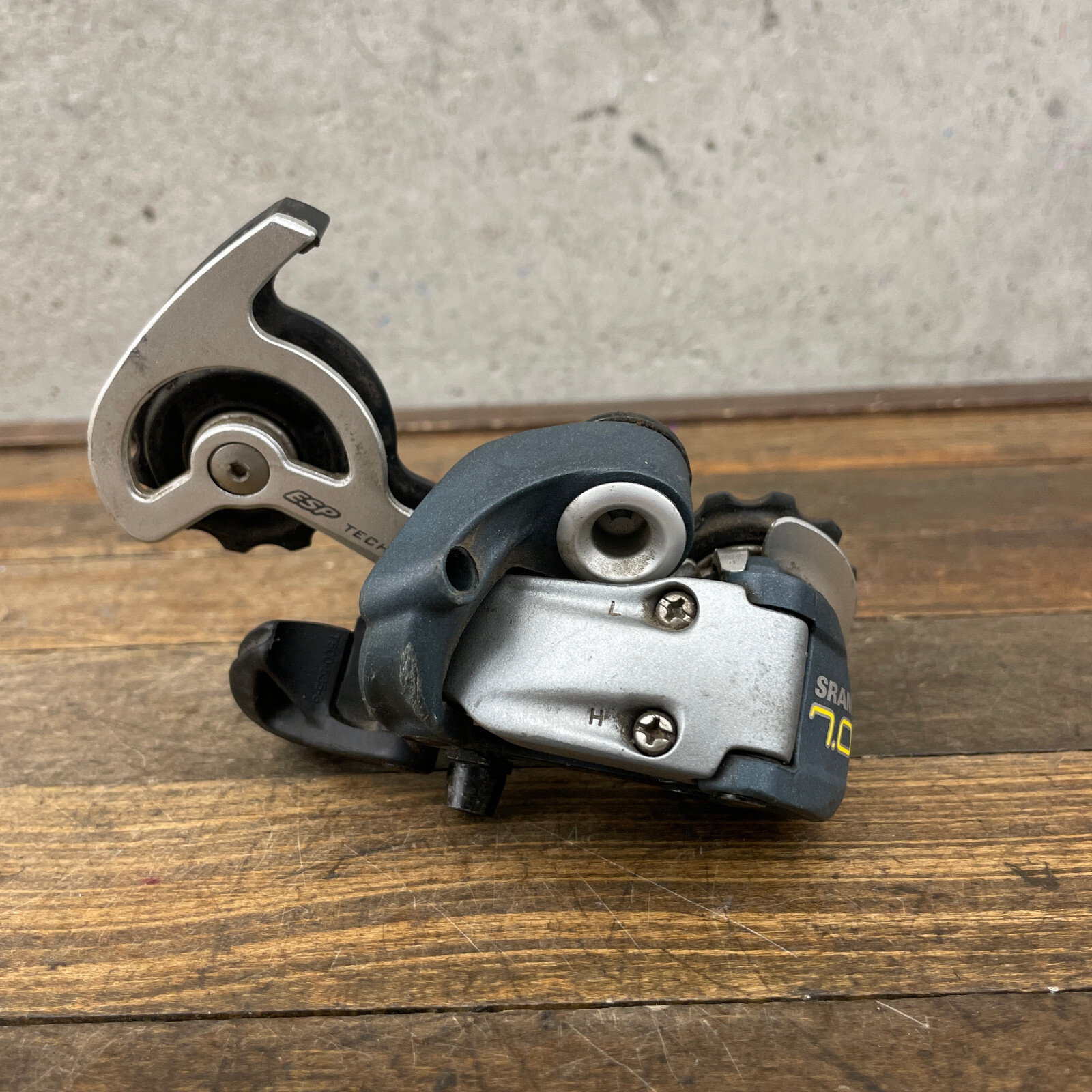 Vintage SRAM ESP 7.0 Rear Derailleur Composite Long Cage 1:1 Actuation 90s A3