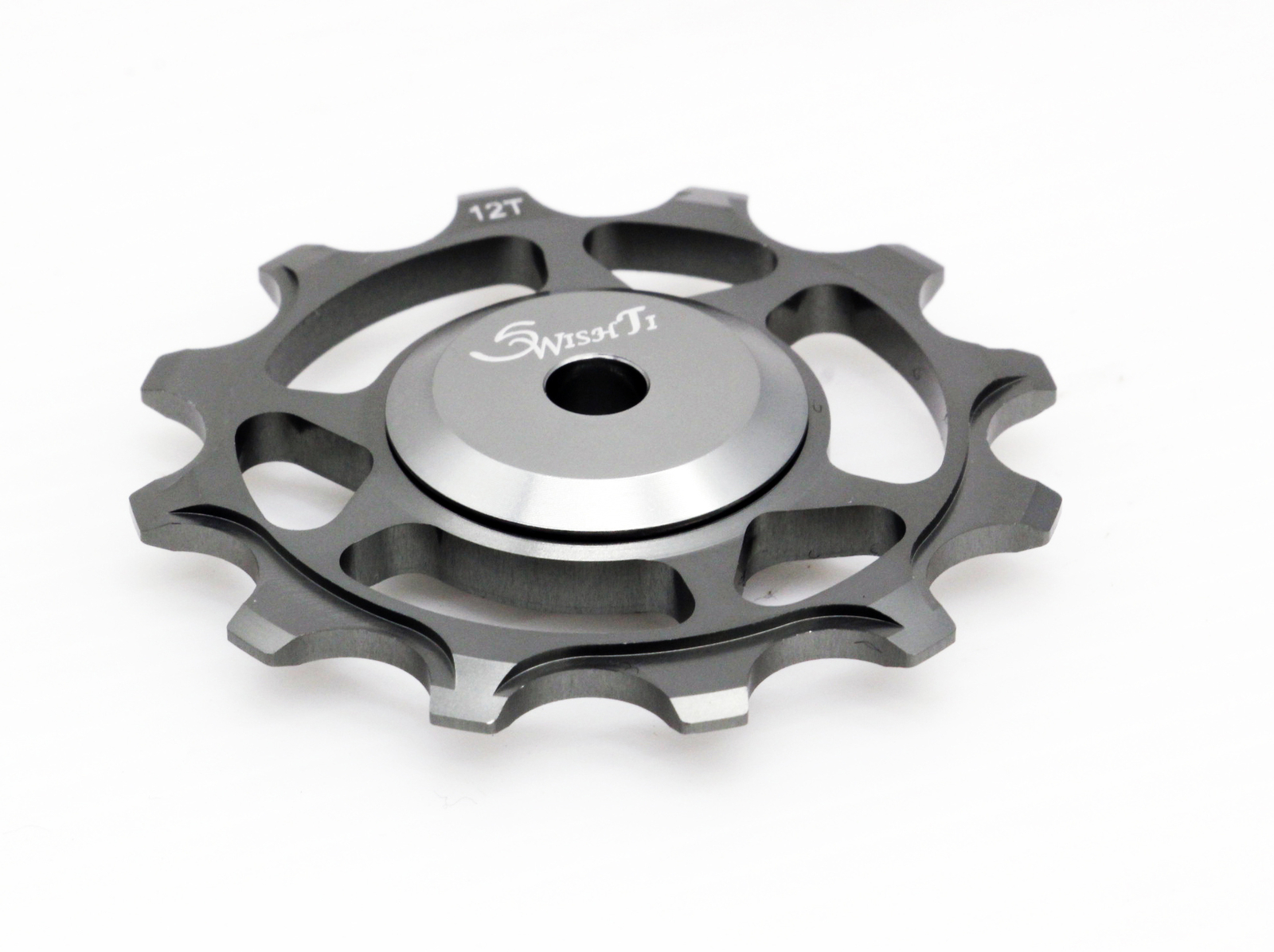 Swishti Narrow-Wide Bike Oversized Fully-CNC Derailleur Pulley 12T Gray