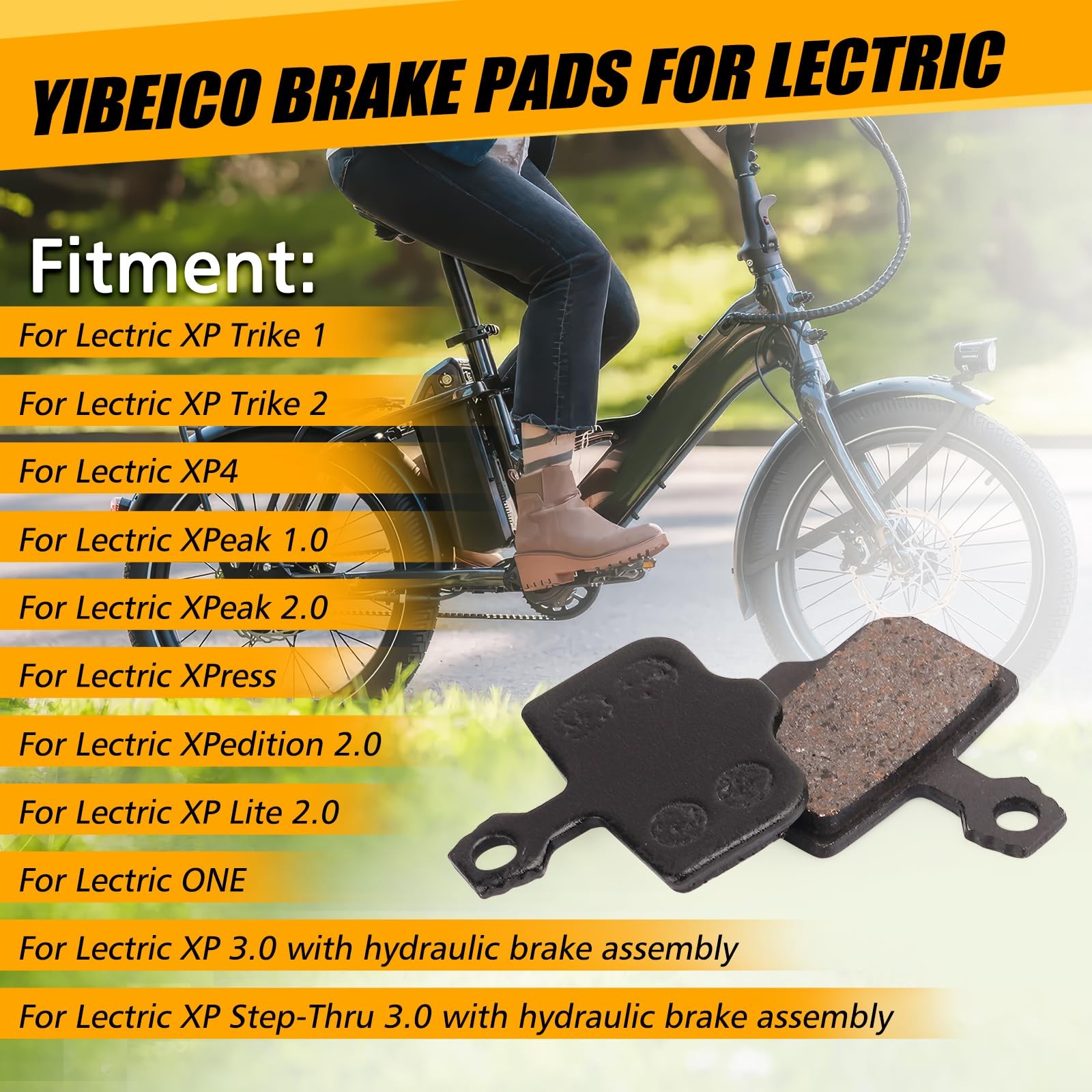 Brake Pads for Lectric XP Trike/Xpeak/Xpress/Xpedition/XP Lite – High-Quality