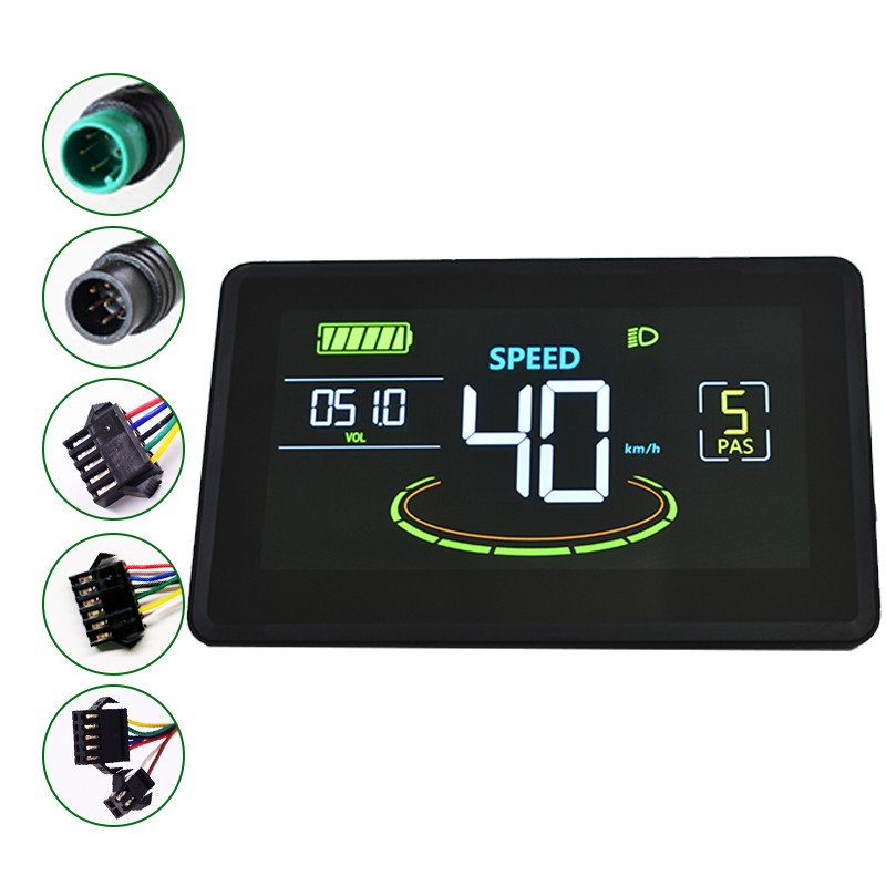 H6C LCD Display Control Electric Computer Color Gradient Digital Speedometer