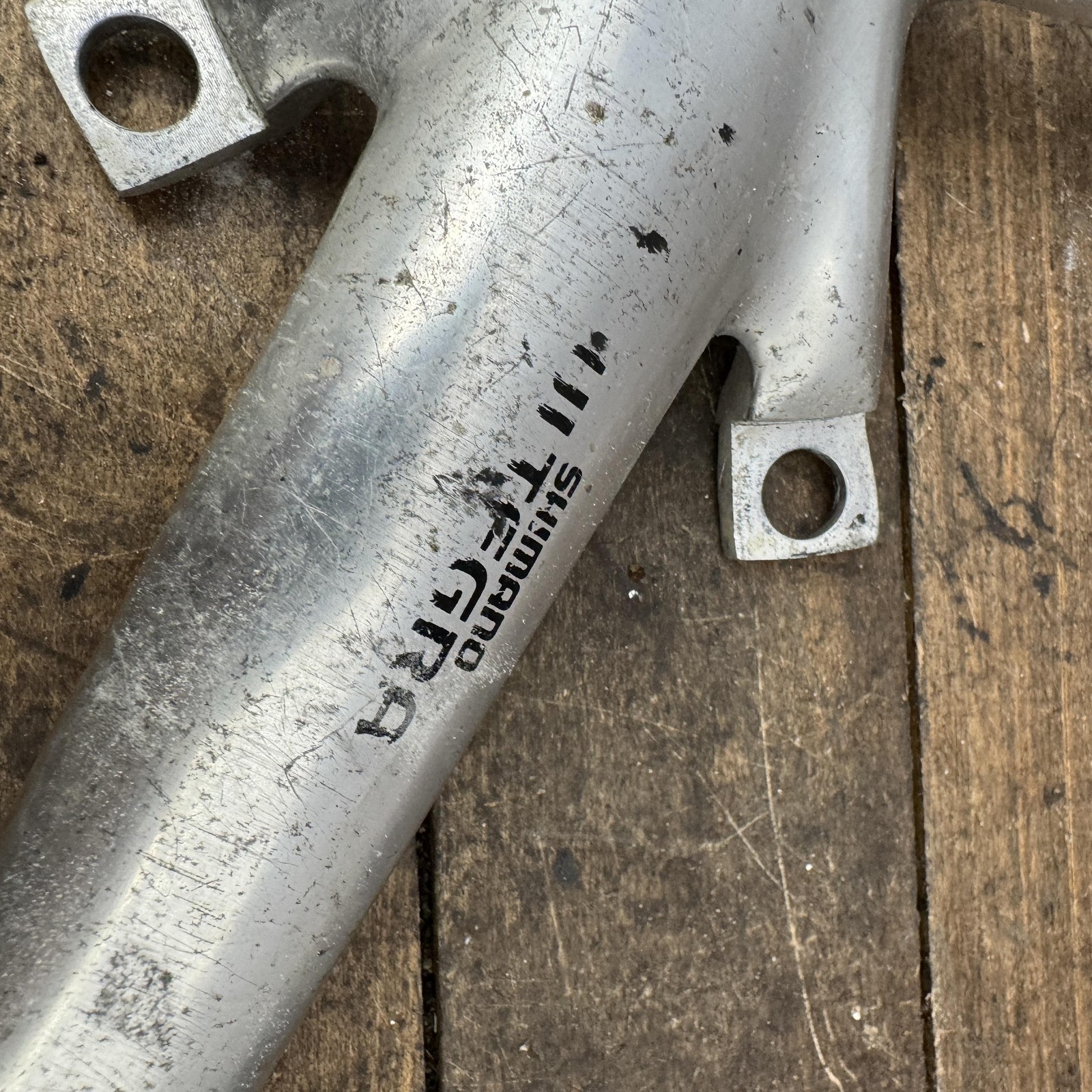 Vintage Shimano Ultegra FC-6500 175mm Crankset Arms 9-Speed Double Road 175 mm