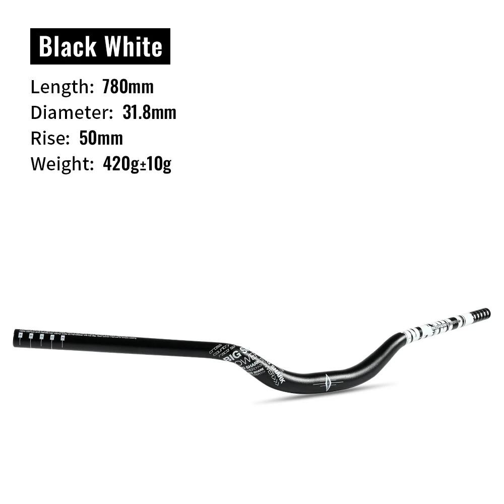 50MM Bicycle Rise Handlebar T Swallow Handlebar 31.8*780mm Backsweep 9 Degree