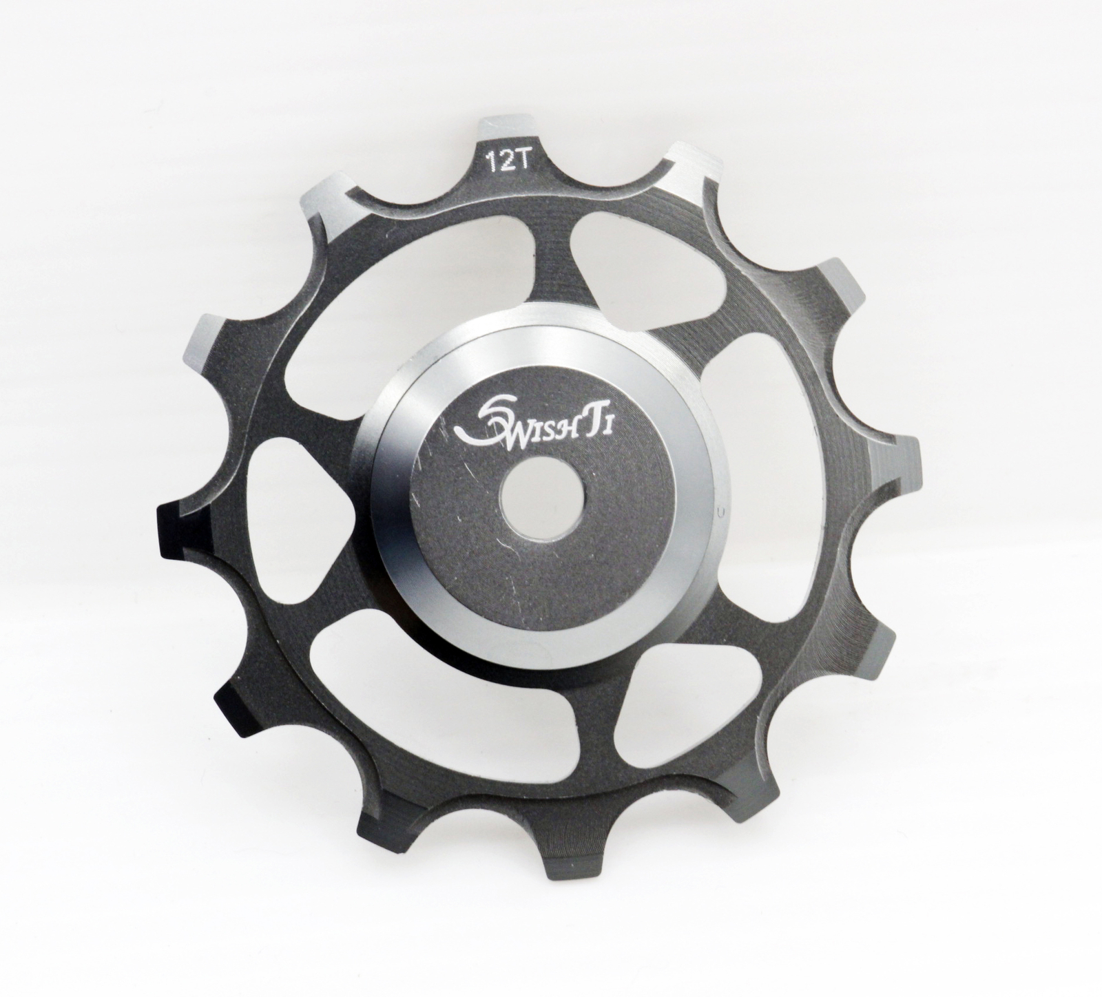 Swishti Narrow-Wide Bike Oversized Fully-CNC Derailleur Pulley 12T Gray