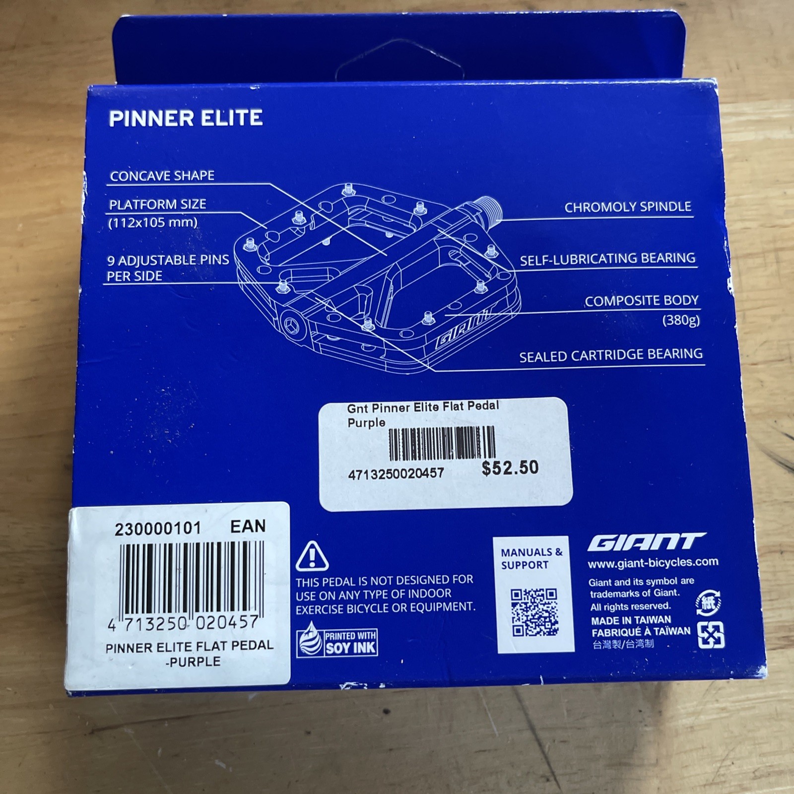 Giant Pinned Elite Pedals Purple New In Box