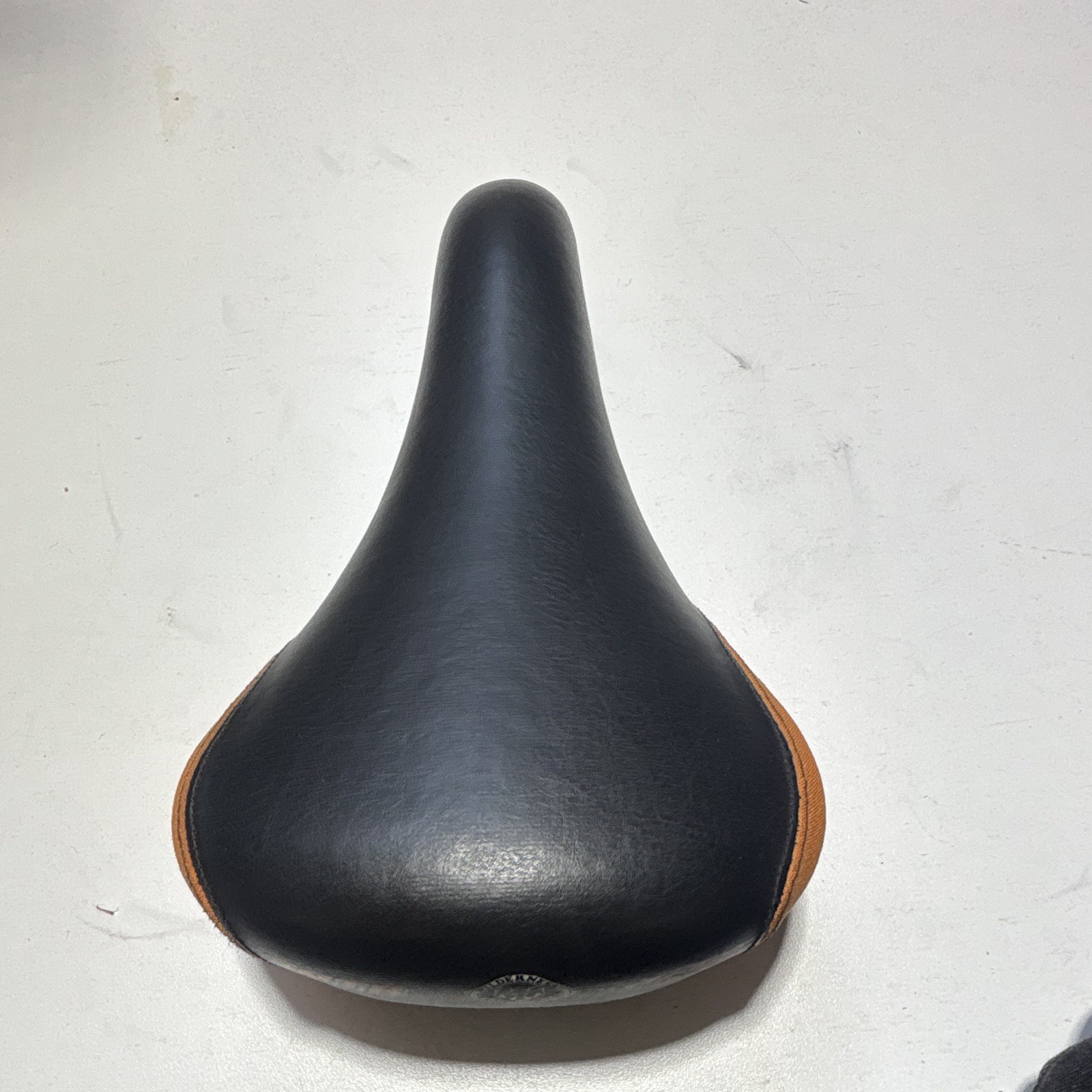 Vintage WTB SST Bicycle Saddle Seat Black & Orange Wilderness Trail Bikes MTB
