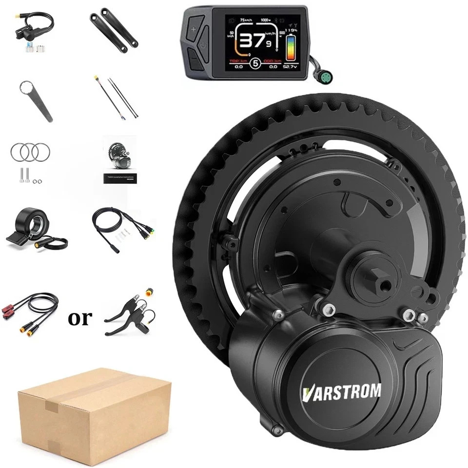 48V500W68MM-73MM Mid Motor TSDZ2B Torque Sensor Varstrom Ebike Conversion Kits