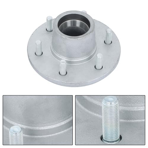 Set of 2 Galvanized Trailer Hub Kits 5.5″ – 5200-6000lbs Spindle