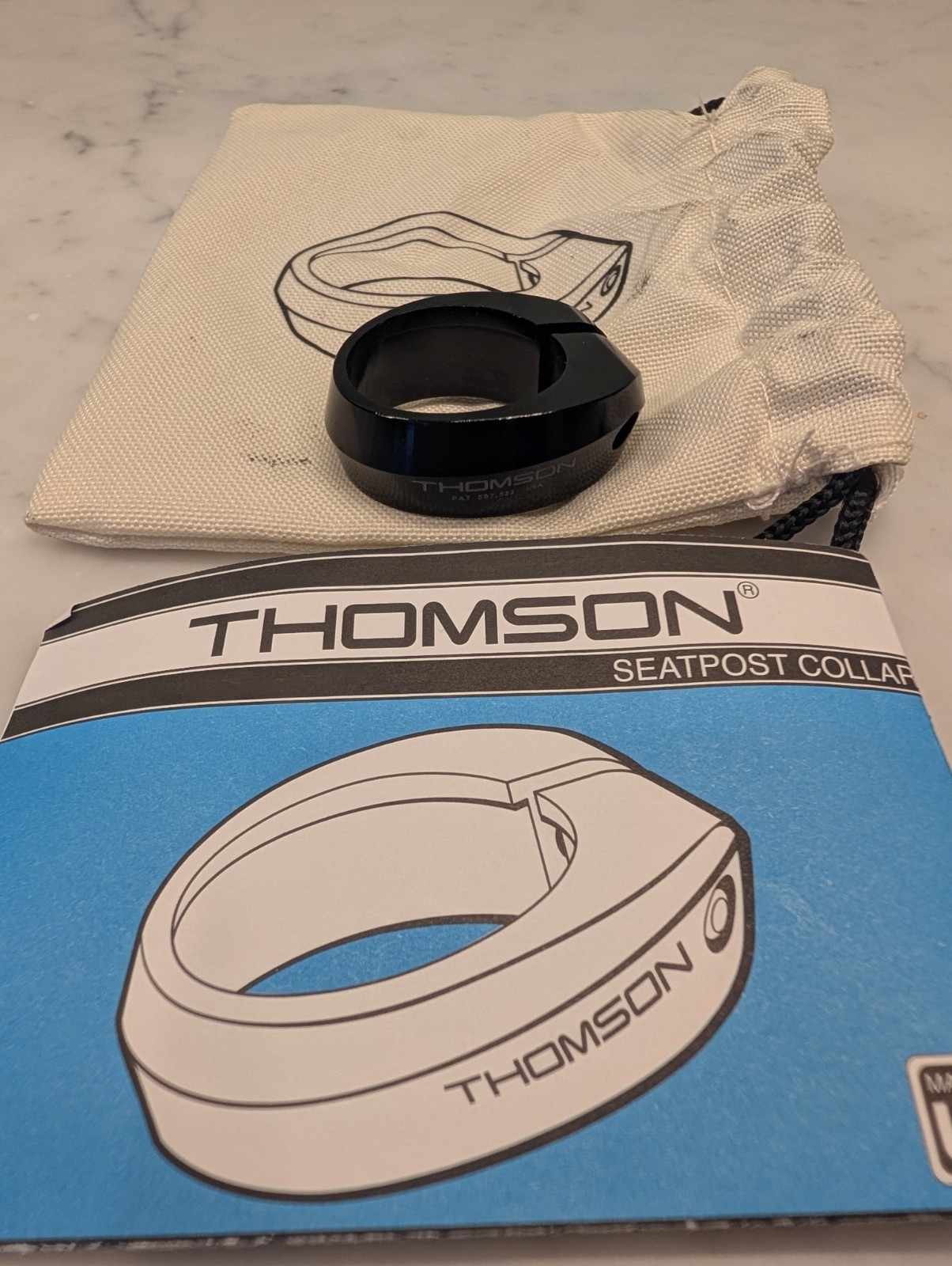 Thomson SC-E103 Seatpost Collar Clamp 31.8mm, Black