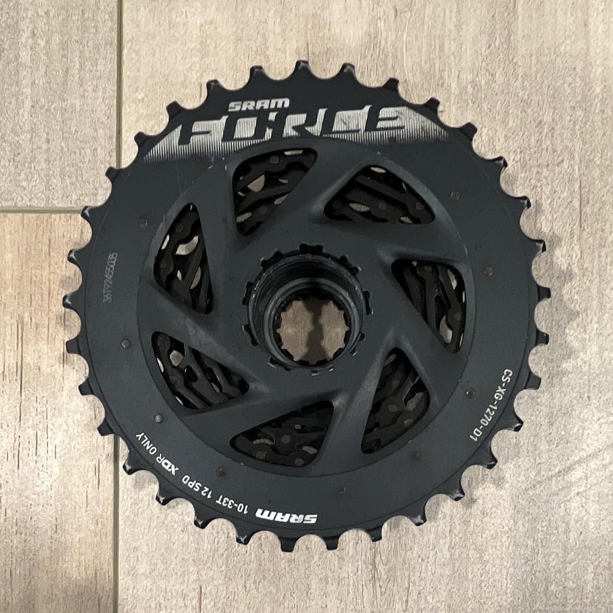 SRAM Force 12-Speed Cassette 10-33T SRAM XDR CS-XG-1270-D1 Black