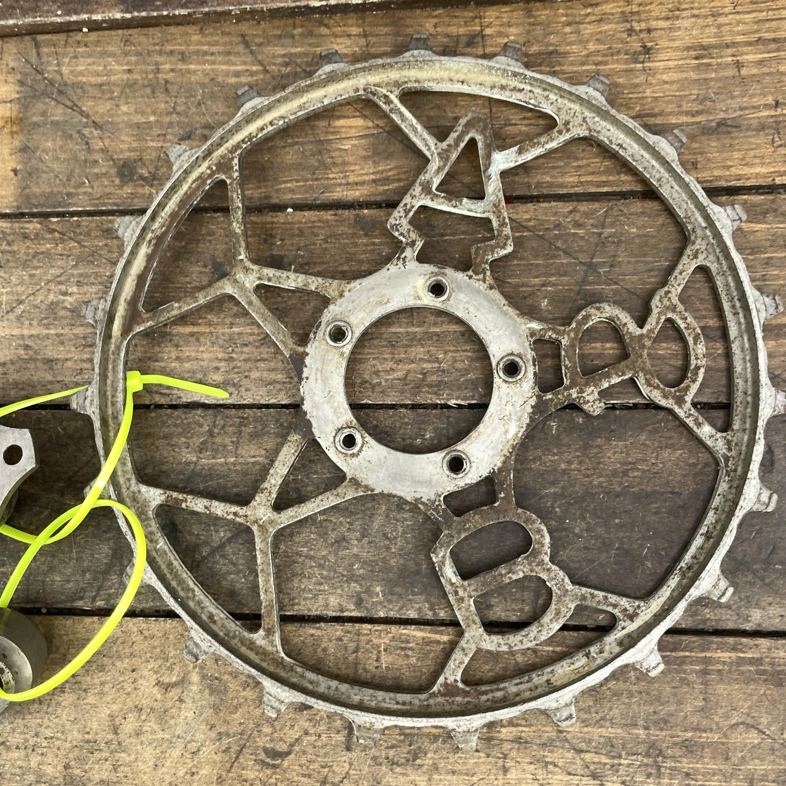 Vintage BSA Crankset Inch Pitch Chainring Steel Skip Tooth Track Bike Crank Set