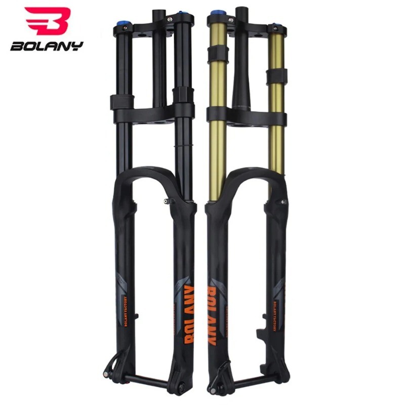 27.5 29in MTB Ebike Barrel Axle Air Pressure Suspension Fork Straight/Tapered