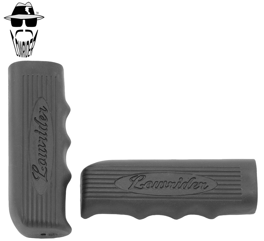 Original Lowrider Custom Handlebar Grips — 7/8” x 116mm w/Embossed Lowrider Logo