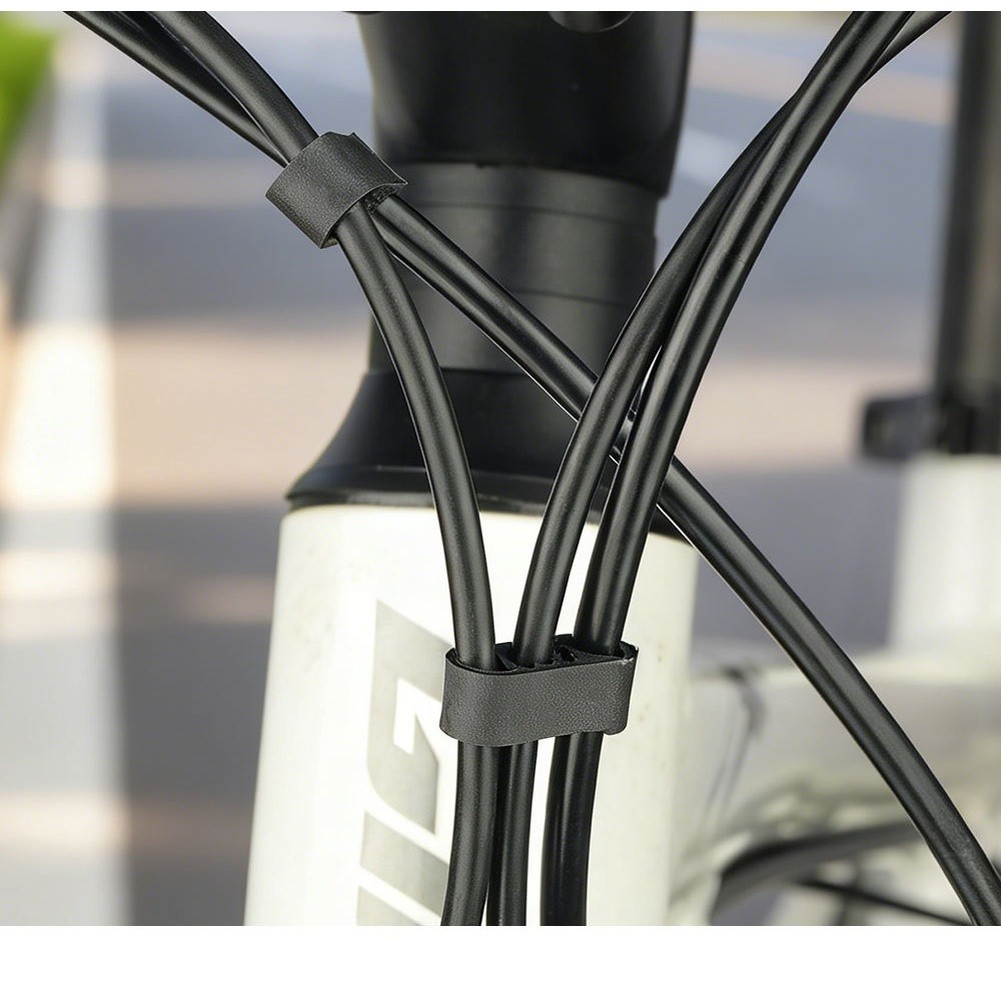 Triple Hole Mount Cable Organizer for Bicycle Brake and Gear Cables Black