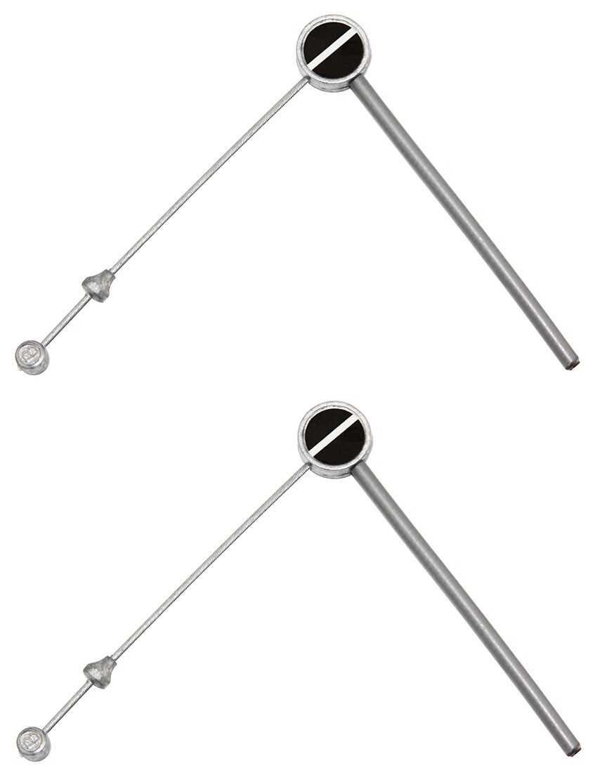 2 ALTALINE BICYCLE 82MM LONG CANTILEVER BRAKE LINK WIRE B-82 Z-TYPE SILVER/BLACK