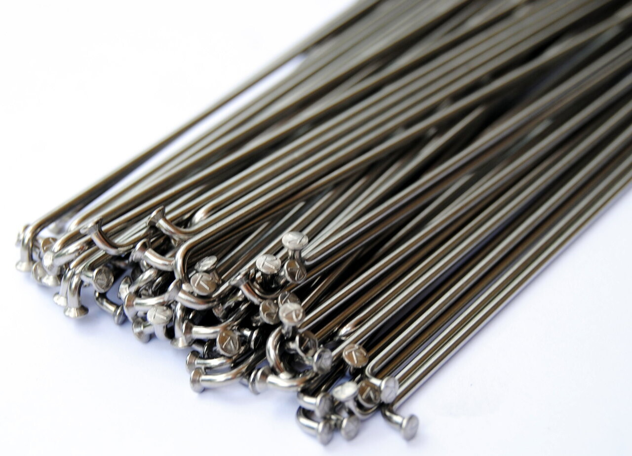 182mm stainless steel bicycle spokes – 14 gauge (2.0mm) 75 ct