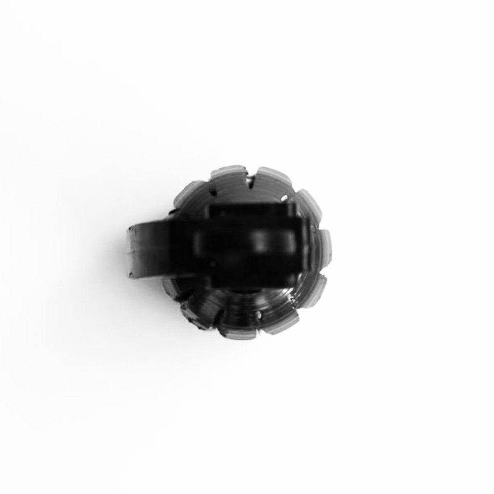 2 PCS Quality Black Grenade-Shaped Anodized Metal Replacement Valve Stem Caps