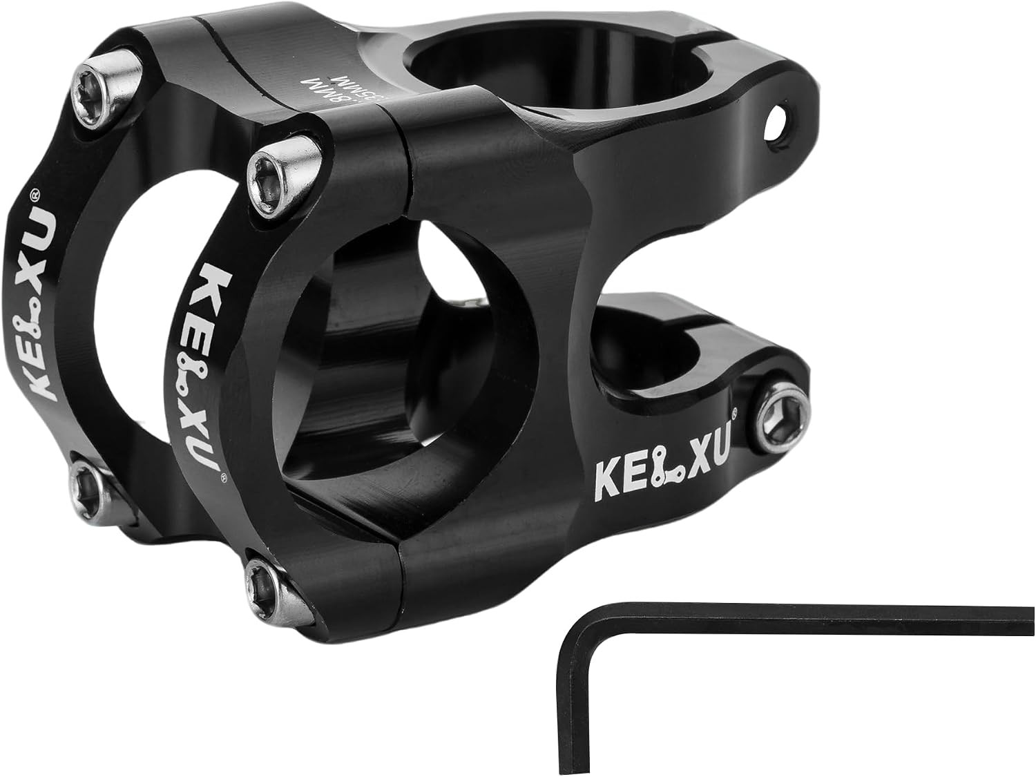 Bike Stem 31.8Mm Black, 35Mm Handlebar Stem | Lightweight CNC Aluminum Alloy, Du