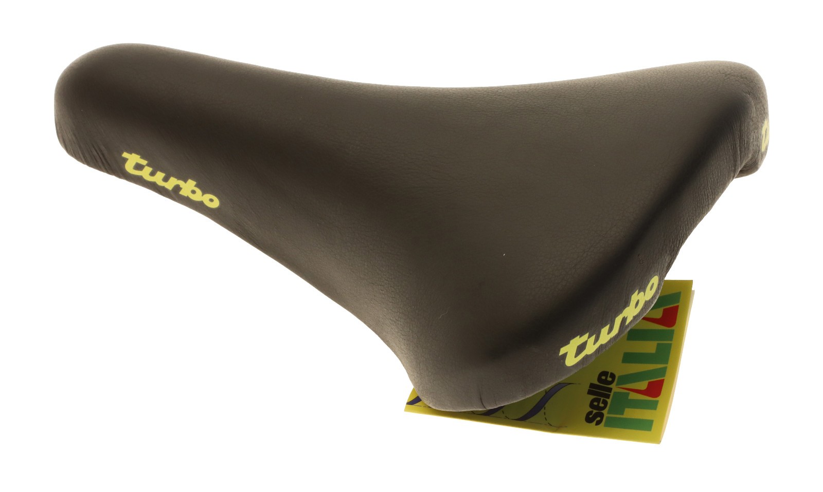 Selle Italia Ladies Turbo Saddle FeC Alloy Black Smooth Leather 1997 NOS NEW