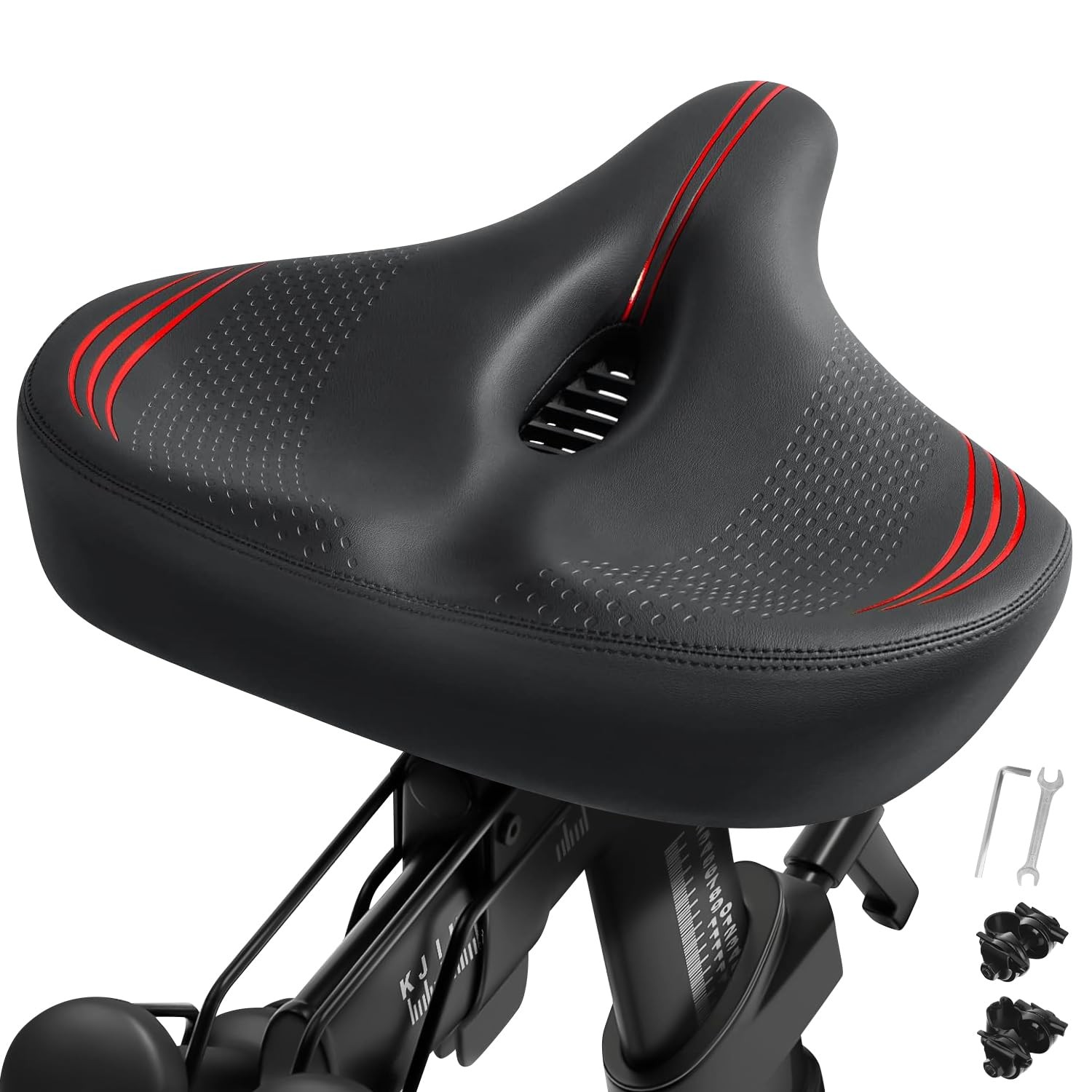 Extra Oversized Bike Seat for Peloton Bike & Bike+, Comfort Bicycle Seat Replace