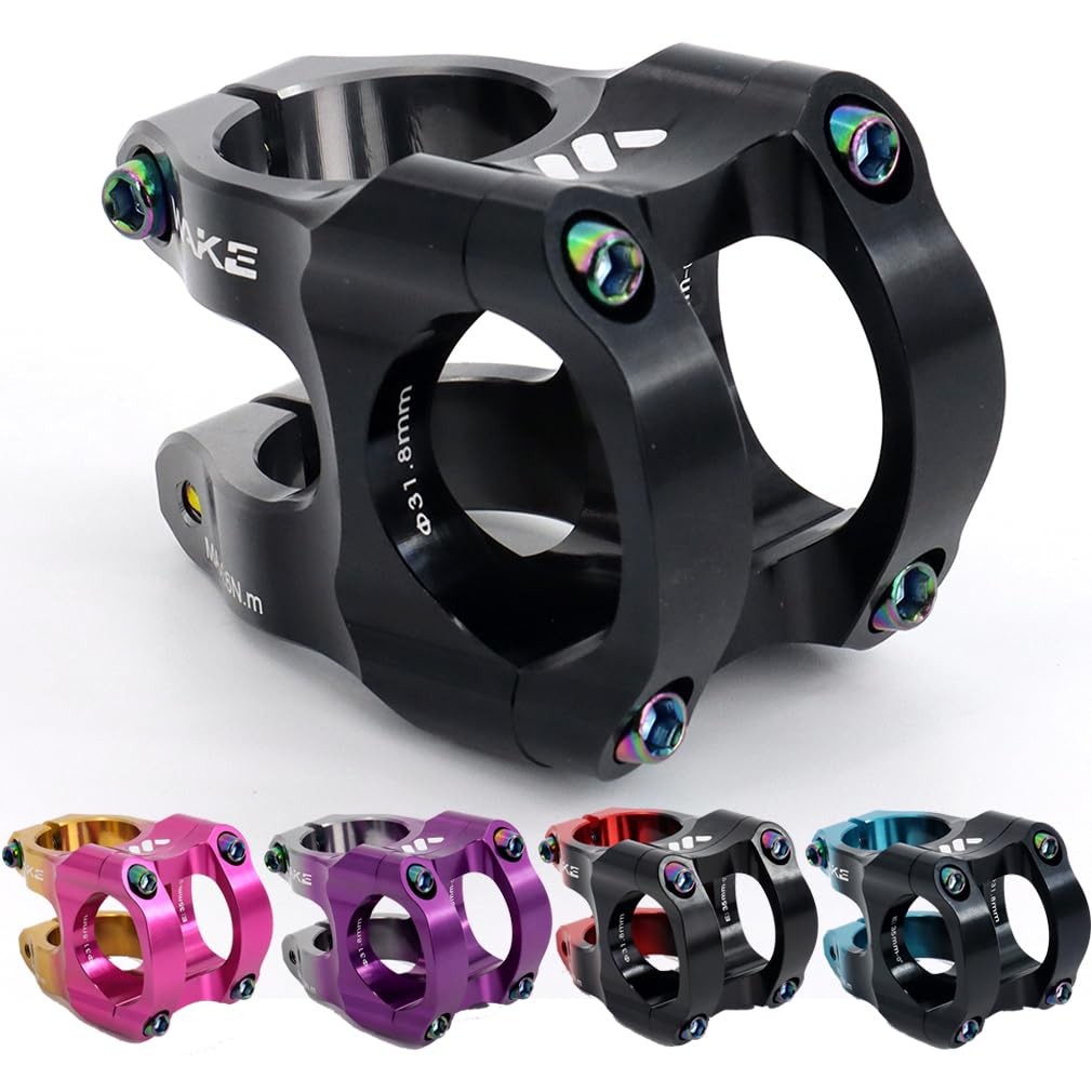 Stem 0 Degree MTB Short Handlebar Riser Stem Bicycle Part Black Titanium