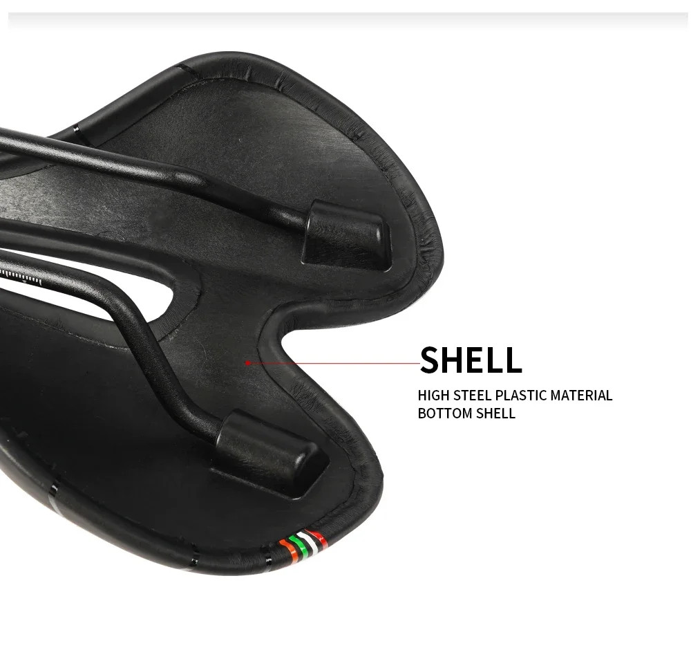 Plastic/Pvc Bicycle Saddle Breathable Leather Mtb Saddle Bicycle Accessories