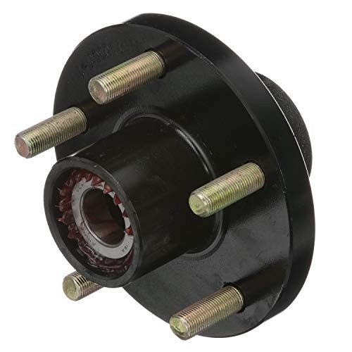Trailer Wheel Hub, 1 in. Axle, 4 Lug, Galvanized, 5 Lug One Size Painted