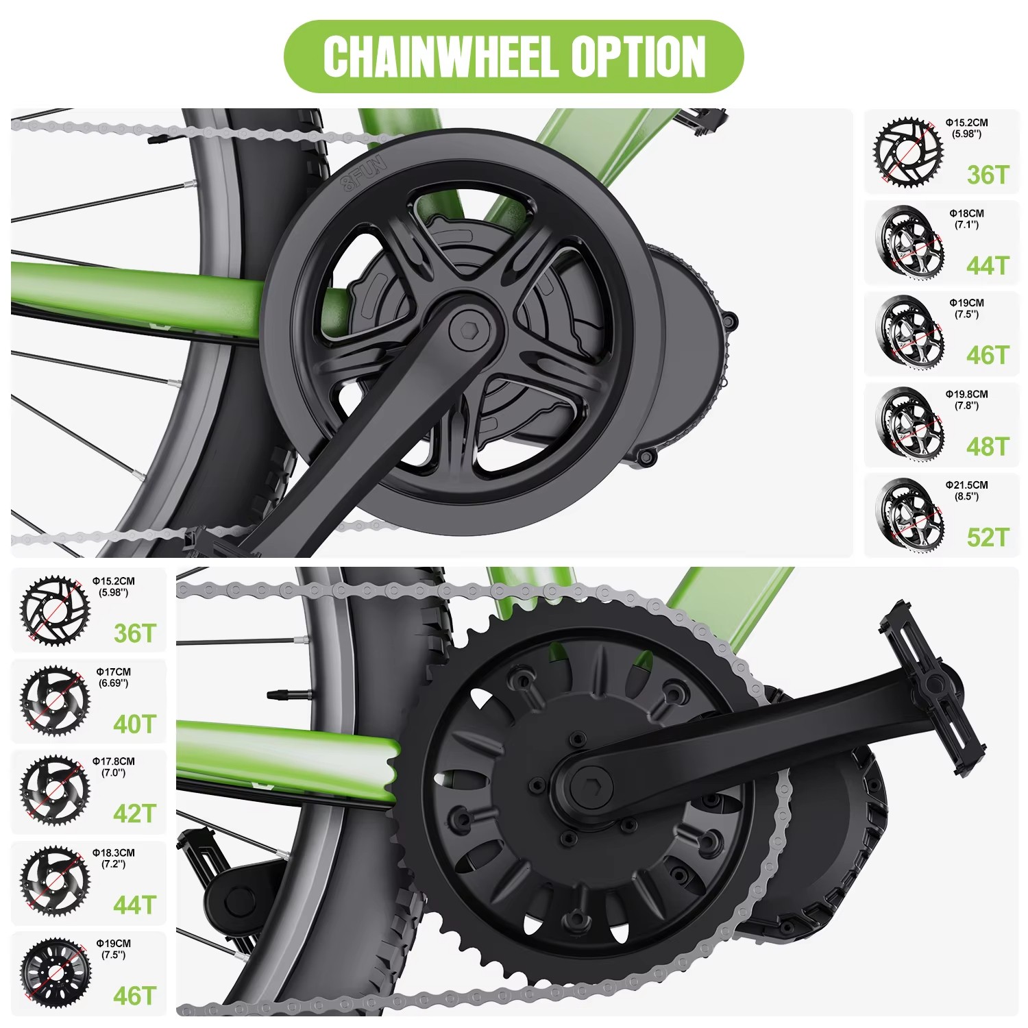 BAFANG BBS02B 48V750W68-73MM Mid Drive Motor Conversion Kit DIY Electric Bicycle