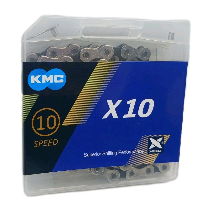 Bike Chain X10, KMC 10-Speed Bike Chain,1/2″ X 11/128″ – 116 Links
